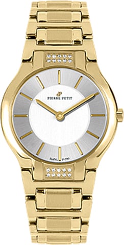 Pierre Petit: Reloj plateado Serie Laval para mujer