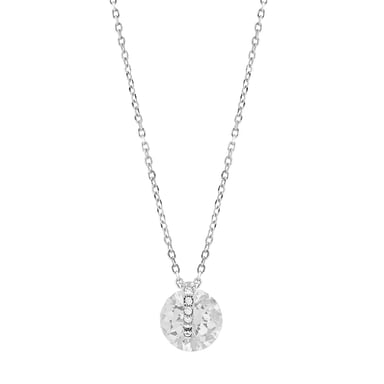 Collar Luxenter, laiah de plata de ley 925 y circonita brillante con acabado en baño de rodio
