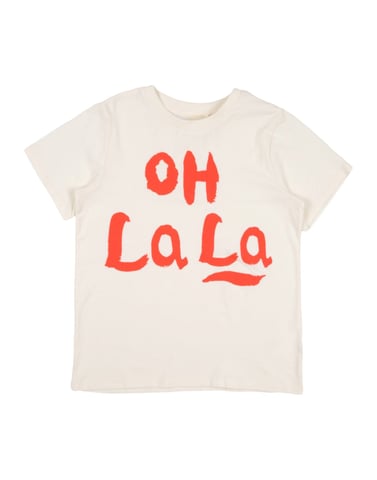 Mini Rodini Ivory Unisex Cotton Top