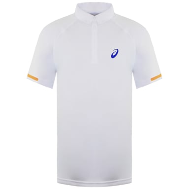 Asics Athlete Mens White Tennis Polo Shirt