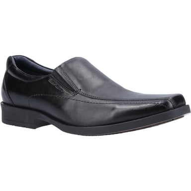 Hush Puppies Boys Brody Leather Shoes (Black)