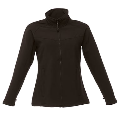 Regatta Womens/Ladies Uproar Softshell Jacket (Water Repellent & Wind Resistant) (All Black)