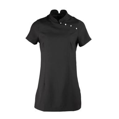 Premier Womens/Ladies Mika Short-Sleeved Tunic (Black)