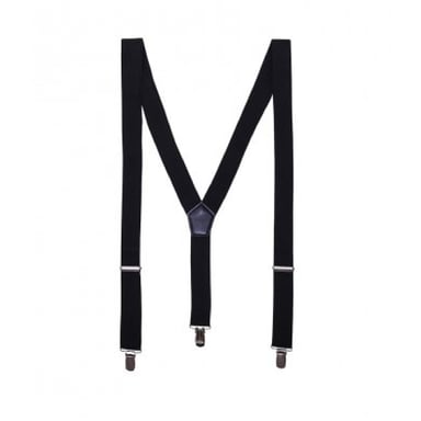 Premier Mens Clip On Braces (Black)
