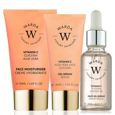 Skin Glow Boost Vitamina C Hidratante 50m + Vitamina C Glow Boost Aceite-Suero 30ml + Skin Glow Boost Vitamina C Gel Serum 30ml