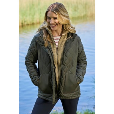 Mountain Warehouse Womens/Ladies Nebraskan Borg 3 in 1 Padded Jacket (Khaki Green)