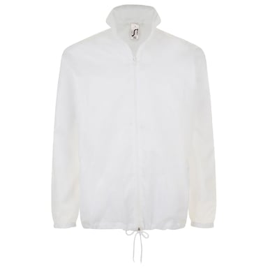 SOLS Unisex Shift Showerproof Windbreaker Jacket (White)
