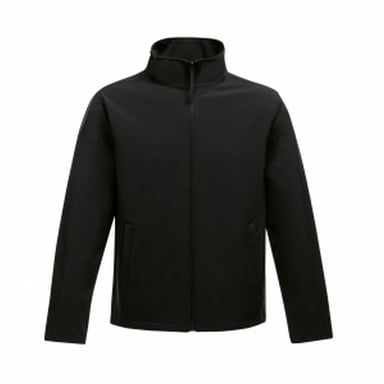 Regatta Mens Ablaze Printable Softshell Jacket (Black/Black)