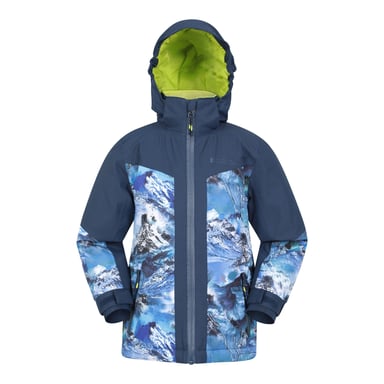 Mountain Warehouse Childrens/Kids Himalayan Abstract Ski Jacket (Navy)