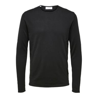 Selected Sweaters Rocks Knit Crew Neck Negro Negro