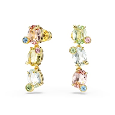 Swarovski 'Gema' Women's Gold Plated Metal Drop Earrings - Gold 5714815