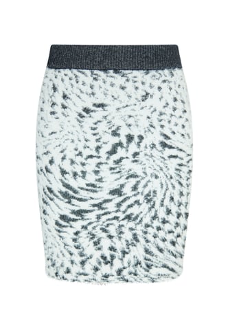 Mymo Knitted skirt women marine white
