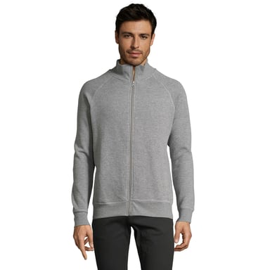 SOLS Mens Sundae Zipped Jacket (Deep Grey Melange)
