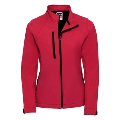 Russell Womens/Ladies 3 Layer Soft Shell Jacket (Classic Red)