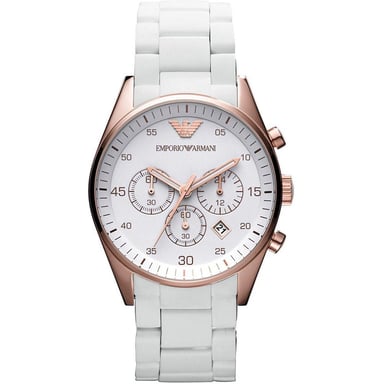 Emporio Armani AR5919 Men's Sportivo Watch White