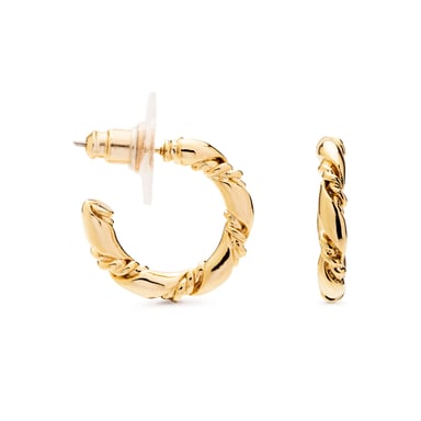 Aros Luxenter phiaken acabado en oro amarillo de 18 quilates