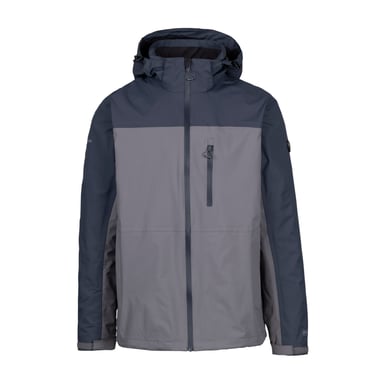 Trespass Mens Curbridge TP75 Waterproof Jacket (Storm Grey)