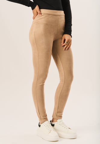Leggings elásticos ajustados de ante sintético