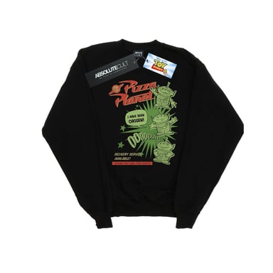 Disney Womens/Ladies Toy Story 4 Pizza Planet Little Green Men Sweatshirt (Black)