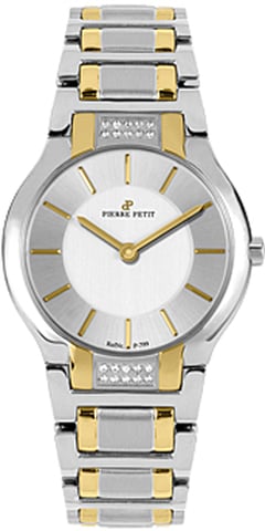 Pierre Petit: Reloj plateado Serie Laval para mujer