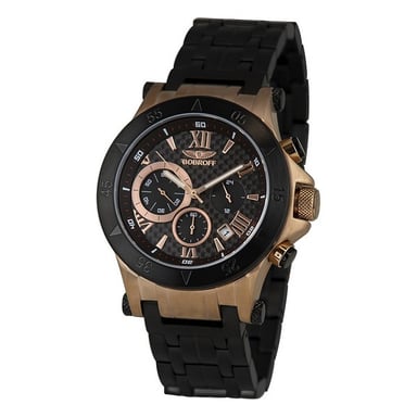 Bobroff Reloj de hombre Cuarzo Negro
