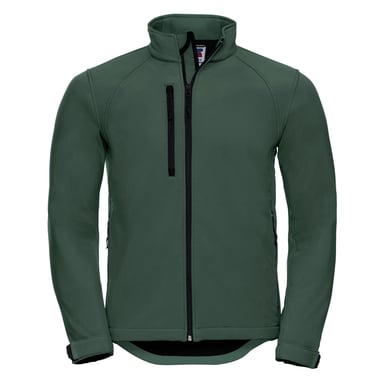 Russell Mens Water Resistant & Windproof Softshell Jacket (Bottle Green)