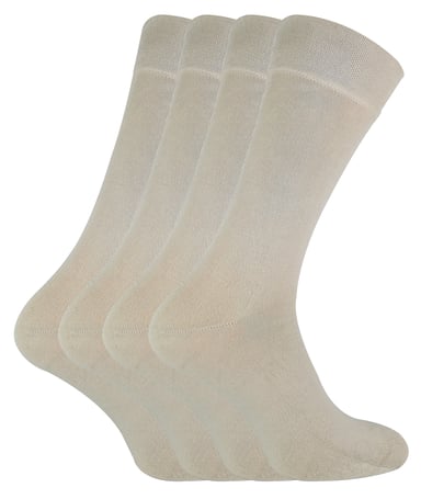 SOCK SNOB - 4 Pairs Bamboo Super Soft Suit Socks for Men & Women
