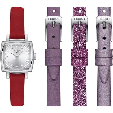 Tissot Lovely Square Valentines Women's Red Watch T0581091603600