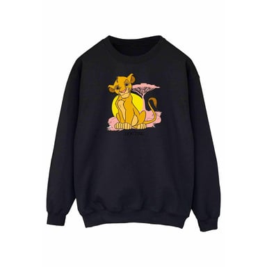Disney Womens/Ladies The Lion King Simba Pastel Sweatshirt (Black)