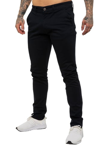 Enzo | Pantalones Chino Slim Fit de Stretch para Hombres - Marino