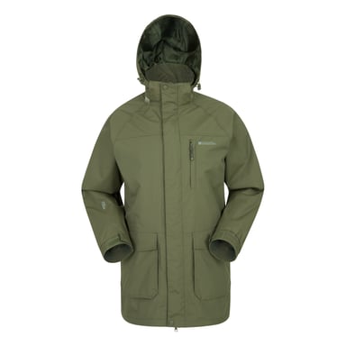 Mountain Warehouse Mens Glacier II Long Waterproof Jacket (Khaki)