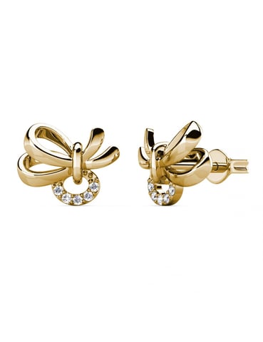 Pendientes Posie - Oro y Cristal