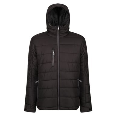 Regatta Mens Navigate Thermal Padded Jacket (Black/Seal Grey)