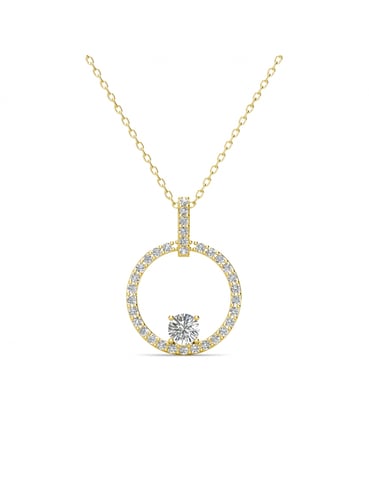 Colgante Amory - Oro y cristal
