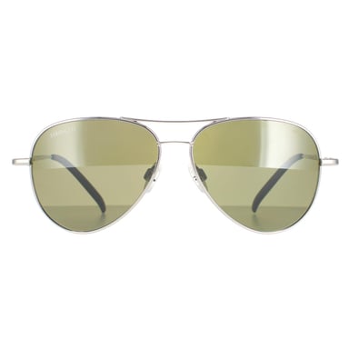 Gafas de sol Serengeti Carrara pequeñas SS016001 plata brillante verde polarizado 555 nm