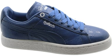 Puma Sophia Chang Basket Classic X Mens de cuero azul LO Trainers 357296 02 B19D