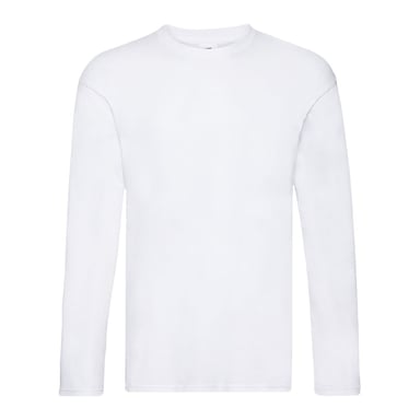 Fruit Of The Loom Mens R Long-Sleeved T-Shirt (White)
