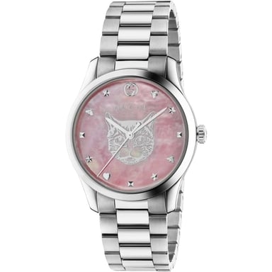 Gucci YA1264166 G-Timeless Pink Mother of Pearl Dial Unisex Watch