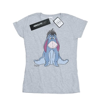 Disney Womens/Ladies Winnie The Pooh Classic Eeyore Cotton T-Shirt (Heather Grey)