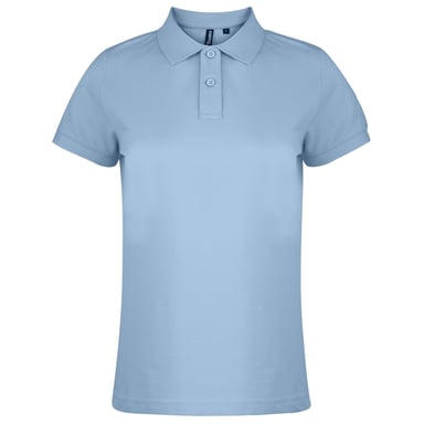 Asquith & Fox Womens/Ladies Plain Short Sleeve Polo Shirt (Sky)