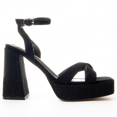 Montevita Sandalia De Tacón Festsand8 En Negro