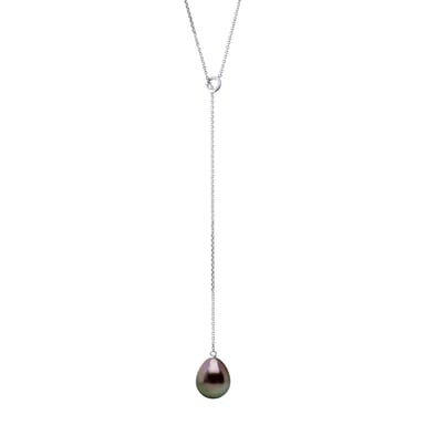 Necklace LASSO- Real Cultured Pearl Pear 8-9 mm
