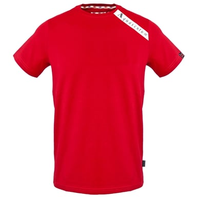 Aquascutum camiseta roja con logo de la marca en el hombro