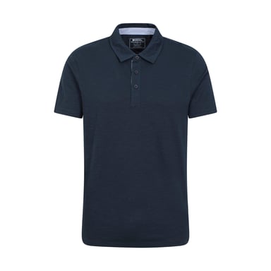 Mountain Warehouse Mens Hasst II Organic Polo Shirt (Navy)