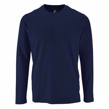 SOLS Mens Imperial Long Sleeve T-Shirt (French Navy)