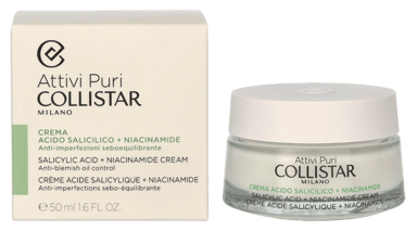 Crema Collistar Attivi Puri Ácido Salicílico + Niacinamida 50 ml
