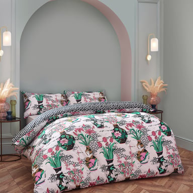 Juego de funda nórdica reversible Ishiko Floral