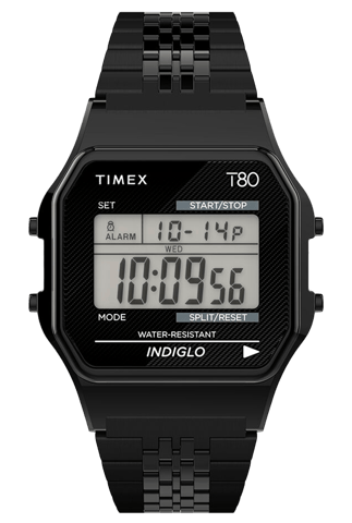 Timex T80 Unisex's Black Watch TW2R79400
