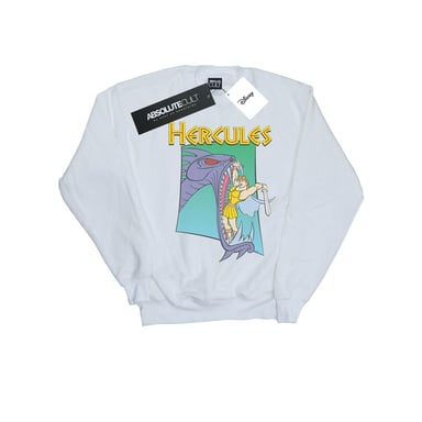 Disney Mens Hercules Hydra Fight Sweatshirt (White)