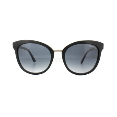 Tom Ford Gafas de sol 0461 Emma 05 W Negro Oro Azul Gradiente
